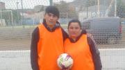 Madre e hijo comparten la pasión por el fútbol y el arbitraje