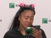 Naomi Osaka se largó a llorar tras ser eliminada en Roland Garros y frenó la conferencia de prensa: Odio decepcionar a la gente