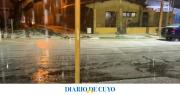 Antes de la ola polar, una fuerte tormenta con granizo sorprendió en Mendoza