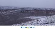 Postales del primer día de la ola polar en San Juan: Pedernal se tiñó de blanco