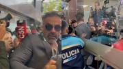 Así agredieron a Leopoldo Luque cuando llegó a los tribunales de San Isidro