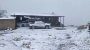 Fuertes nevadas en Córdoba y San Luis