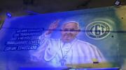 Inauguraron un mural en homenaje al Papa Francisco en Gerli