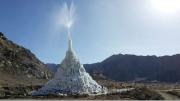 Una fuente de hielo en medio del desierto: la repuesta al cambio climático