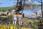 Un avión del Ejército de Corea del Sur con cuatro tripulantes a bordo se estrelló en una zona montañosa cerca de Pohang