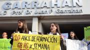 Marchan médicos y familiares de pacientes del Hospital Garrahan: gran operativo de seguridad