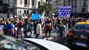 Rompieron el protocolo antipiquetes: trabajadores de salud y de discapacidad cortaron la calle frente al Congreso