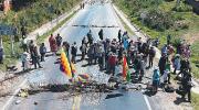 Un sector de campesinos de Cochabamba anuncia bloqueos desde el lunes