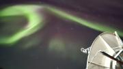 Fenómeno asombroso: así se vió la aurora austral en la base argentina de la Antártida
