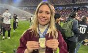 Quién es la periodista que coqueteó con el jugador más fachero de Platense