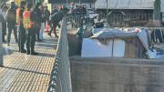 Desalojaron a personas que vivían a la orilla del canal Cacique Guaymallén