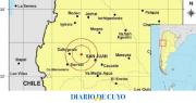 Un sismo de 4,3° sorprendió a los sanjuaninos en la siesta de este viernes