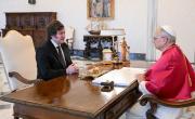 León XIV se reunió con Milei y le confirmó que vendrá a la Argentina