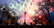 Tradición, música y fuegos artificiales en la fiesta de Plaza Italia por su reinauguración