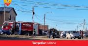 Un motociclista herido tras chocar con un auto