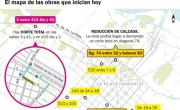 El mapa de cortes y desvíos en La Plata este lunes por obras de bacheo, pavimento e hidráulicas en los barrios