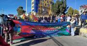 Gremiales y campesinos marchan en La Paz contra la crisis y el incremento de precios