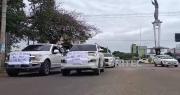 Marcha de soyeros llega a la capital cruceña para exigir combustible para la campaña de invierno
