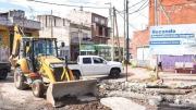 Avanzan con la reconstrucción de la avenida Recondo de Fiorito