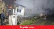 Calentaban aceite y se les incendió la casa