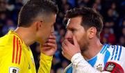 Messi le reprochó a James: “Dijiste que nos habían ayudado en la final”