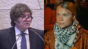 Javier Milei arremetió contra Greta Thunberg: Mercenaria del activismo
