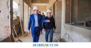 Orrego recorrió las obras de la esperada EPET N°4, que tendrá edificio propio después de 45 años