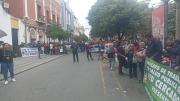 Trabajadores en Salud de Tarija se movilizan en defensa del bono viático de vacunación