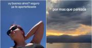 Una sanjuanina residente en Buenos Aires confesó que extraña los encantos de la provincia y se volvió viral