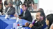 Reunión de gabinete ampliada en el departamento San Martín 