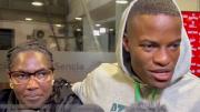 Abrazado a su madre, el jugador de Atlético Nacional habló tras desplomarse en el campo de juego