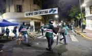 En un operativo sorpresa, desalojaron a los militantes que acampaban frente al departamento de Cristina Kirchner