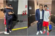 Riquelme y Di María protagonizaron un emotivo reencuentro tras el empate entre Boca y Benfica en el Mundial de Clubes