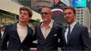Franco Colapinto posó junto a Brad Pitt en el estreno de “F1: la película”