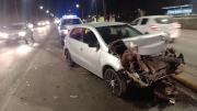 Choque en la Ruta 22 en Plottier: un auto quedó destruido