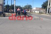 Accidente entre moto y auto terminó con una persona lesionada