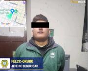 Aprehenden a joven por activar granada de gas en un local de Oruro