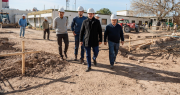 Marcelo Orrego recorrió la obra del nuevo Instituto Odontológico de San Juan