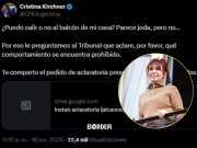 Cristina hizo su primer posteo desde su prisión domiciliaria