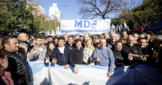 Con Massa, Máximo y Kicillof presentes, miles de manifestantes marcharon por Cristina Kirchner en Plaza de Mayo