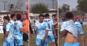 El video del jugador de Villa San Carlos que fue insólitamente expulsado a los 37 segundos