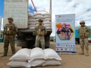 Operativo contra el contrabando: Incautan maíz, ropa usada y vehículos ilegales