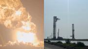 La impactante explosión que sufrió un cohete de SpaceX durante una prueba