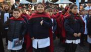 Más de 900 alumnos prometen lealtad a la Bandera en la plaza 9 de Julio