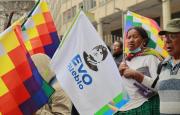 Marcha evista protagoniza altercados en inmediaciones del Tribunal Departamental de Justicia