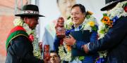 Arce entrega tres obras en Tiwanaku con una inversión de Bs 12 millones