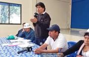 Morales manda a descansar a sus compañeros que aparentemente cayeron dormidos con su charla