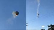 Imágenes impactantes: Ocho muertos por la caída de un globo aerostático en Brasil