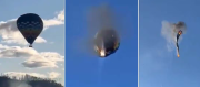 Ocho muertos al incendiarse un globo aerostático con 21 pasajeros en Brasil