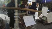 Empresas constructoras protestan en la Alcaldía de Cochabamba